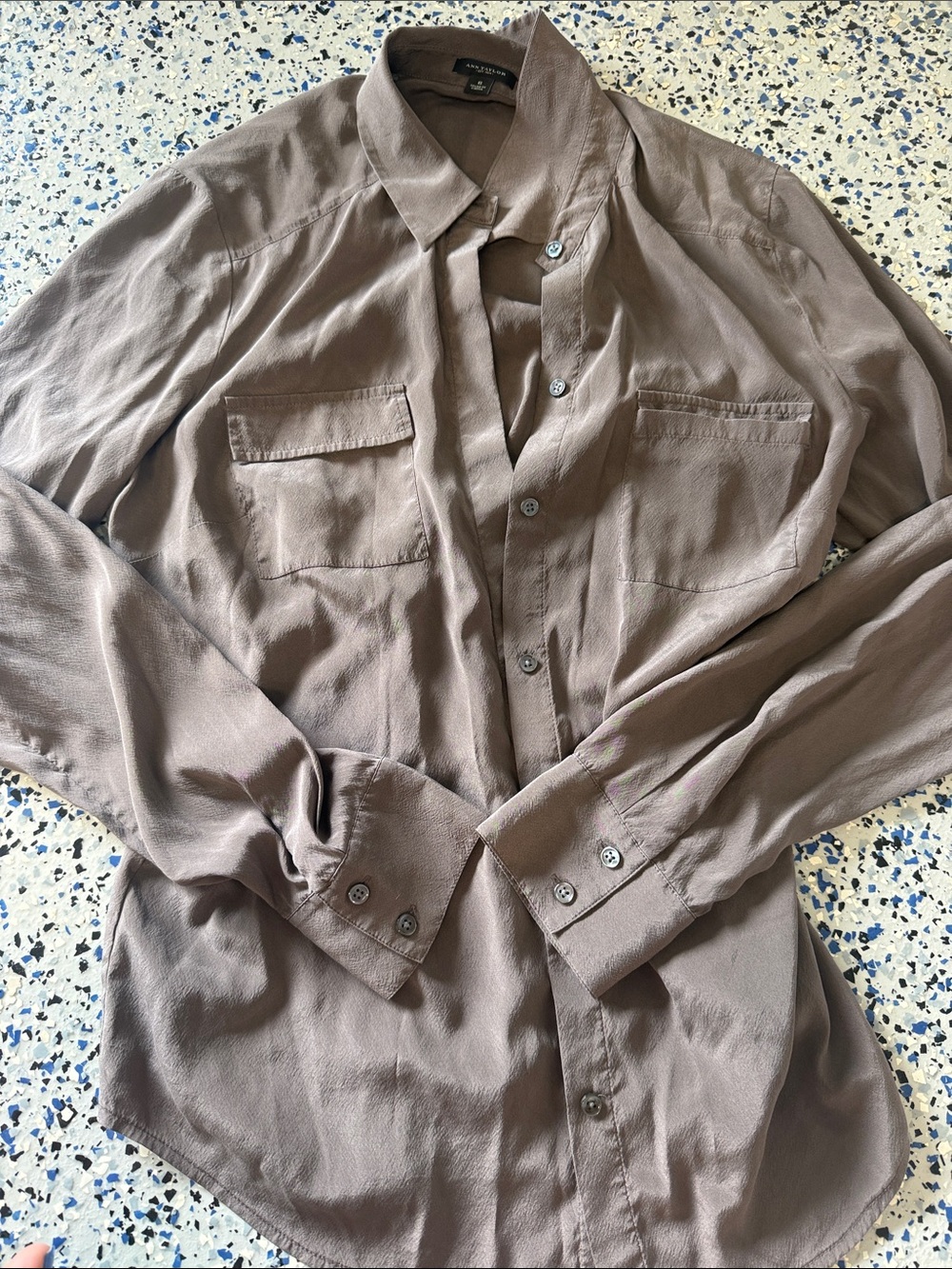 Banana Republic Men's Taupe Brown Lightweight Shirt Jacket